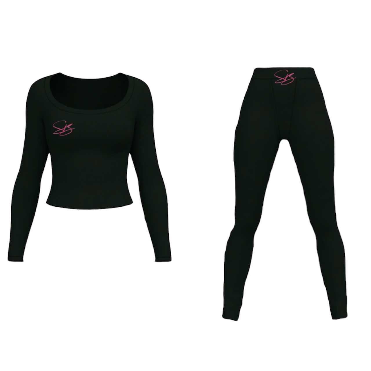 S.B. RIBBED LOUNGE SET— LONGSLEEVE