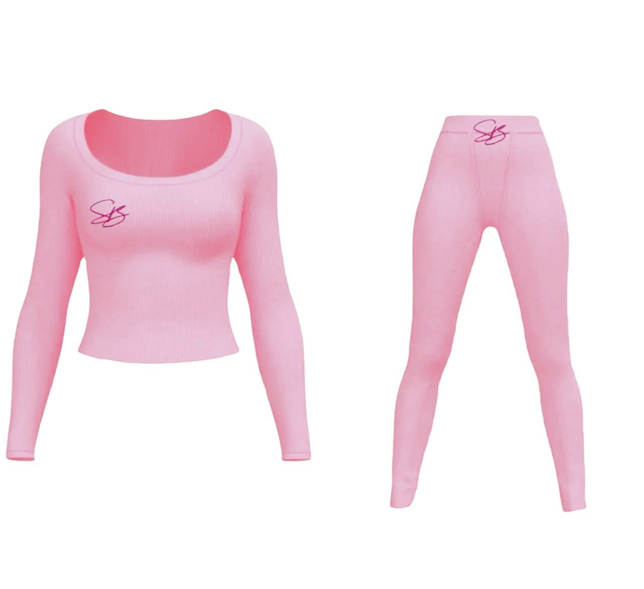 S.B. RIBBED LOUNGE SET— LONGSLEEVE