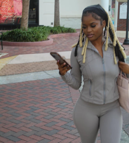 TONED ZIP UP